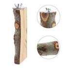 4pcs Natural Wood Bird Perch Parrot Stand Branches Fork Toyspet Bird Cage Wood