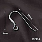 Sterling Silver Earring Findings Earring Hooks Earwire  925 Pure French 20-100pc