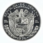 World Silver Coin 1974 Panama 1 Balboa  900 Fine