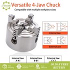 K72-80 4-jaw Independent Chuck 0 1-3 15  Clamping Range W  T-key Fixing Screws