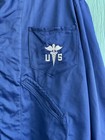 Vintage Deadstock 1950s 50s Large Us Army Medical Convalescent Blue Jacket Coat
