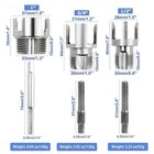 3pcs Integrated Internal   External 1 2 3 4 1 Inch Pipe Threading Tool