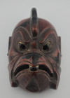Vintage Japanese Karura Garuda Bird Deity Mask Gigaku Noh Theater Asian Art