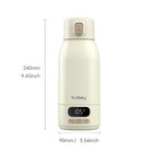 Yunbaby Bottle Smart Portable Milk Bottle Warmer Bottle Long Battery Life 17oz