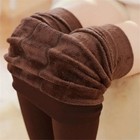 Fleece Lined Leggings Thick Warm Stretch Winter Slim Fit Ankle Length Pants