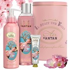 Spa Gift Basket For Women Cherry Blossom Bath Set 3pc Body Gift Box