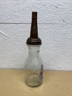 Esso Motor Oil Bottle Spout Cap Glass Vintage Style Gas Station