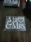 Mr   Mrs Wedding 1-up Brag Book Silver Foil Photo Album  holds 40 4x6 Photos 