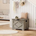 23 6  Storage Trunk Wooden Bench Toy Chest Lift-top Seat Hidden
