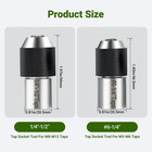 Ratcheting Tap Socket Set   2-piece Tap Extractor Tool With Adjustable Jaws- 3 8 