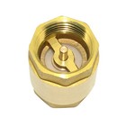 1 Inch In-line Vertical Brass Check Valve Npt Threaded Spring Loaded For Water