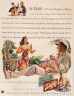 1941 Schlitz Beer Advertisement Tahiti Sexy Woman Serving A Man Vtg Print Ad