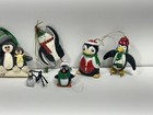 Vintage Penguin Christmas Tree Ornaments Lot Of 9
