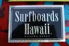 Surfboards Hawaii Silver Glitter Classic Logo Island V18 Vintage Surfing Sticker