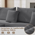 107  L Shape Couch Comfy Sectional Boneless Sofa W  Right Chaise For Living Room