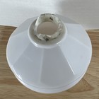 Antique Vintage White Milk Glass Panels Lightning Rod Ball Weathervane