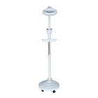 16x Diopter Floor Stand Rolling Magnifier Led Lamp Glass Magnifying Light Facial