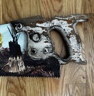 Hand Painted Vintage Hand Saw Native American Village Artist Signed