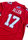       tariffs    Free  Youth s Bills  17 Josh Allen Fuse Red Sewn Stitched Jersey 