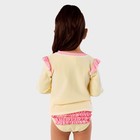 Rufflebutts Toddler Girls  Seersucker Long Sleeve 2pc Rash Guard Set - Yellow