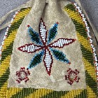 Antique Mescalero Apache Beaded Dice Bag Native American Pouch 2 Side Fringe Vtg