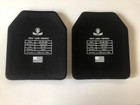 Tactical  Level Iii  Alumina Ceramic  Pe Curved Body Armor Plates Pair 10 X 12