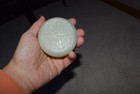 Chinese Jade Cover Box Qianlong Mark  3 Inches Diameter