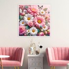 Diamond Painting Kits For Adults  Pink Daisy 5d Diamond Art Painting By Numbers
