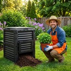 Large Garden Compost Bin 80 Gallon Outdoor Composter Bin From Bpa Free Material