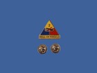 U s Military 2nd Armored Division Pin Hell On Wheels Army Lapel Hat Pin