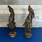 Vintage Spahi Souave 19th Century Soldiers Deco Bronze Sculpture Pair    