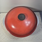 Vintage Club Aluminum Dutch Oven Pot Casserole Red orange 4 Quart 10   