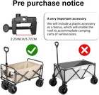 Universal Canopy For Foldable Wagon Attachment awning Shade Cover Folding 
