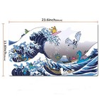 Great Wave Pikachu Board Game Pokemon Table Playmat Card Play Mat Tcg Ccg Pad