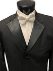 Men s Black After Six Prado 3 Button Tuxedo Jacket Prom Wedding Formal Gala