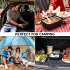 Zonetech 12v Personal Roaster With Glass Lid Portable Roaster  Black 