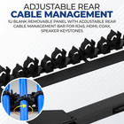 24 Port Blank Keystone Patch Panel-removable Panels-rear Cable Bar-1u Rj45 hdmi