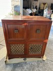 Admiral Vintage Wood Console Tv Cabinet W  Built-in Radio   Record Player