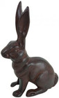 Homeoffice Cast Iron Sitting Bunny Rabbit Garden Statue Patio Yard Large Doorsto