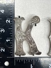 Vintage Sterling Silver Engraved Capital Letters K And D See Video