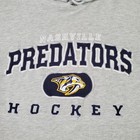 Nashville Predators Hoodie Mens M Gray Pullover Stitched Logo Nhl Reebok Hockey