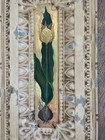 Repurposed 12x24 Tin Embossed Ceiling Tile  Hand Painted Floral Wall Hanging  a 