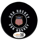 Aerin Frankel Signed Autographed Usa Hockey 2026 Puck Jsa Witness Coa