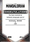 Michael Biehn As Lang In Star Wars The Mandalorian Signed Custom Card
