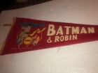 Batman   Robin 1966 Extremely Rare Red National Periodical Inc Pennant