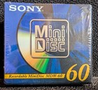 Factory Sealed New   Sony Recordable Mdw-60 Minidisc 3-pack