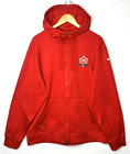 Nike Team Canada Hockey Hoodie Mens Xl Therma-fit Full Zip 100 Years Olympic Red