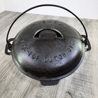 Vintage Griswold No 8 Cast Iron Tite-top Dutch Oven 833 With Lid Pat  1920 Nice