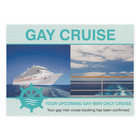  25-pack  Prank Postcards - Gay Cruise - Send Them To Your Victims Yourself