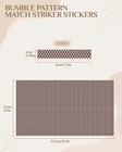 42 Pcs Match Striker Stickers  Match Striker Paper With Adhesive  Ideal For Fire